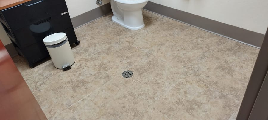 Commercial vinyl tile flooring installed by Forever Flooring