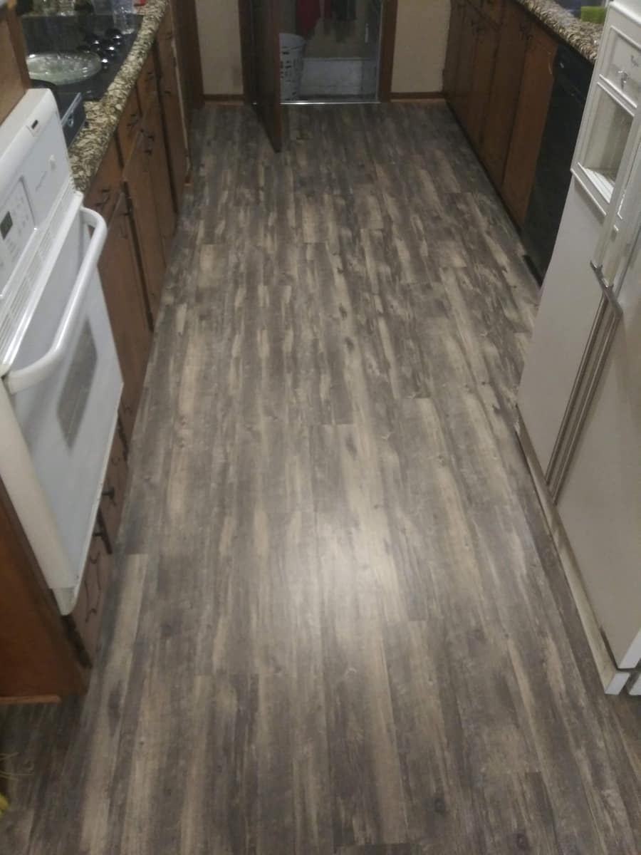 Luxury vinyl plank flooring installed by Forever Flooring