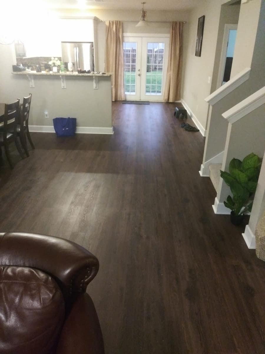 Luxury vinyl plank flooring installed by Forever Flooring